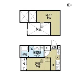 Ivy菊井【2階】の間取り