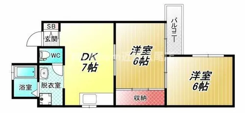 サンハイツ松山【3階】の間取り