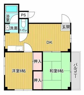 第三大朋マンション【401号室】の間取り
