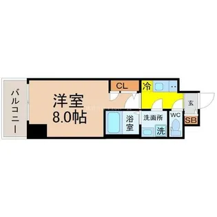 エスリード泉プライム【8階】の間取り