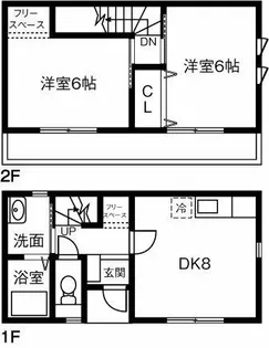 ブラン上吉田【1階】の間取り