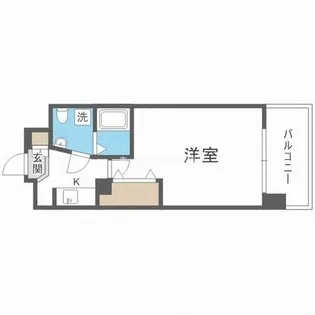 AFFLUENCE難波【3階】の間取り