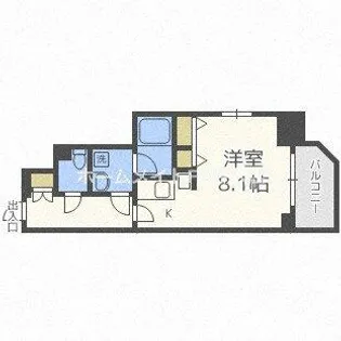 アーデン京町堀ウエスト【10階】の間取り