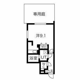 LUORE浄心【1階】の間取り