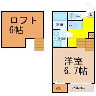 ダヌア下坂町【1階】の間取り