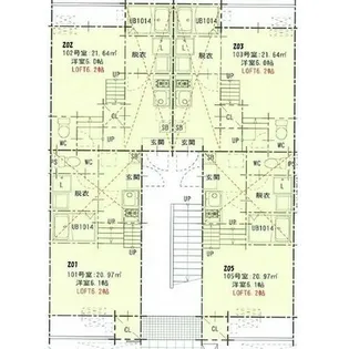 クレール名駅【2階】の間取り