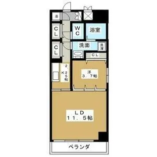 マリオン千種【404号室】の間取り