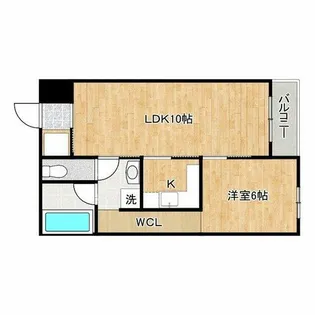 クレグラン南船場【4階】の間取り