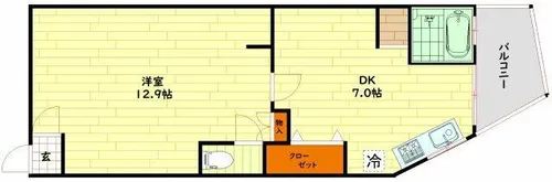 柏里ハイツ【1階】の間取り