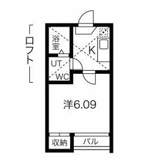 グレイス本陣【205号室】の間取り