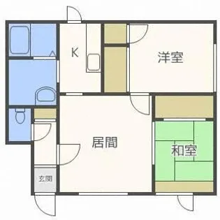 ハイツ太平【102号室】の間取り