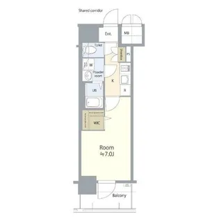エスリード ザ・レガリア新栄ALTAIER【4階】の間取り