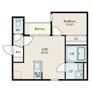 Katze志賀本通南【2階】の間取り