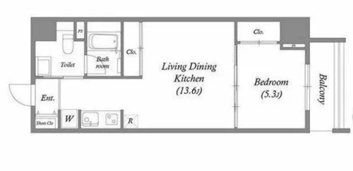 Uresidence Temmabashi【2階】の間取り