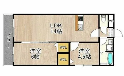 cherry【503号室】の間取り