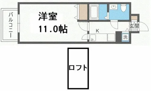 セレブコート梅田【8階】の間取り