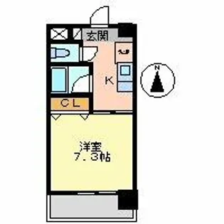 アベニュー大宝【1階】の間取り
