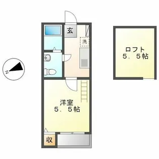 キャッスルワン【2階】の間取り