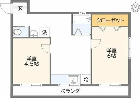 名信ビル【4階】の間取り