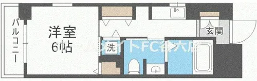 CITY SPIRE靭公園【5階】の間取り