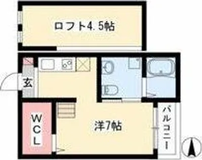 ブランノワール本陣N棟【2階】の間取り