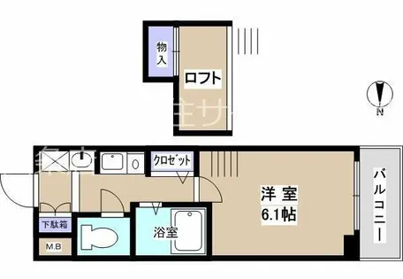 エステムコート京都烏丸Ⅱ【9階】の間取り