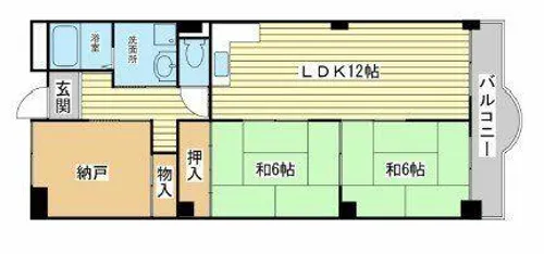 アーバンコート大町【202号室】の間取り