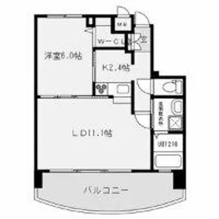 サンシャイン プリンセス北九州【10階】の間取り