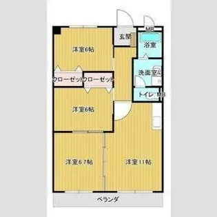 アチーブメント・S・T【3階】の間取り