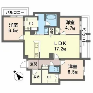 シャーメゾン日明【2階】の間取り