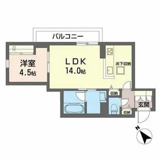 シャーメゾン日明【2階】の間取り