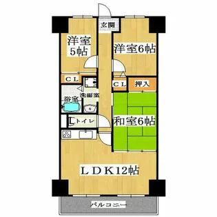 サンファースト京橋【8階】の間取り