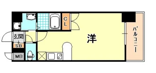 エスライズ新神戸【8階】の間取り
