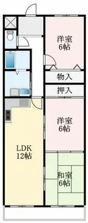 大阪府堺市中区深阪4丁【マンション】の間取り