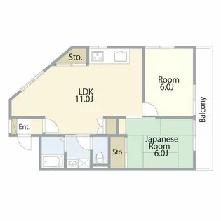 カルチェ六甲台【2階】の間取り