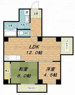 ベルンガーデン東平【5階】の間取り