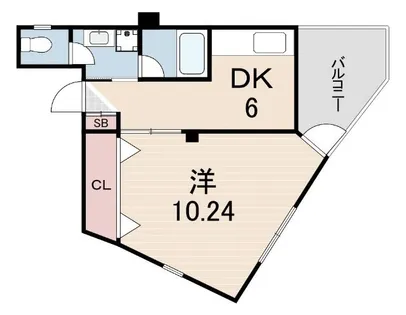 アーティスト神戸三ノ宮ビル【5階】の間取り