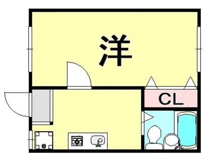 シャトー北大物【2階】の間取り