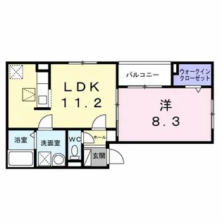 ヒカルサ尼崎若王寺【2階】の間取り