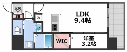 セレニテ堺筋本町プリエ【5階】の間取り