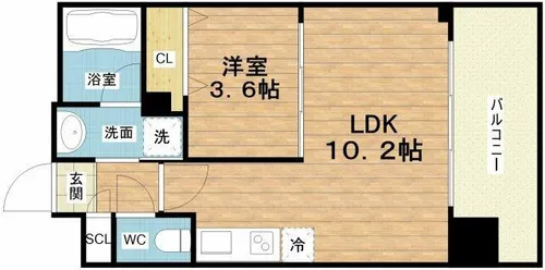 プレジオ御幣島【10階】の間取り