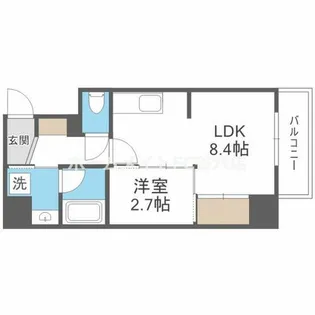 ナットレジデンス都島本通【2階】の間取り