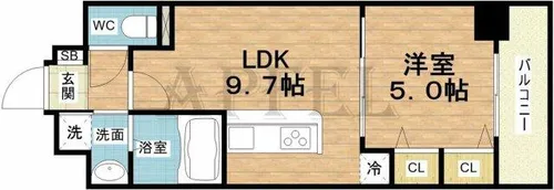 Gioia Sole【7階】の間取り