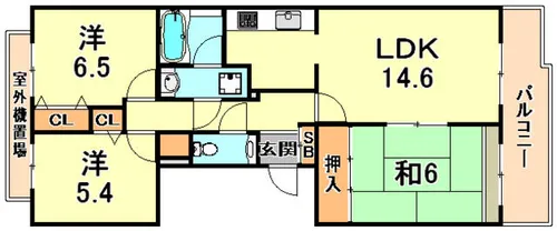 シュネルパークレジデンス【2階】の間取り