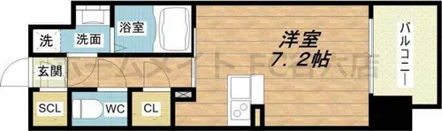 レジュールアッシュ桜宮リバーコート【10階】の間取り