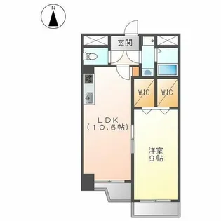 シティハイツ石原【6階】の間取り