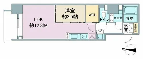 スリーアイランドタワー久屋大通【8階】の間取り