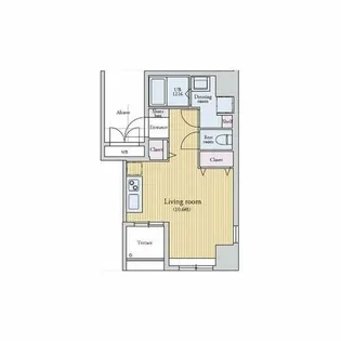 ラクレイス薬院【5階】の間取り