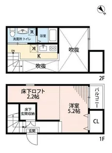 ベーネ明治【1階】の間取り