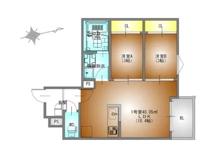REGALEST野並【1階】の間取り